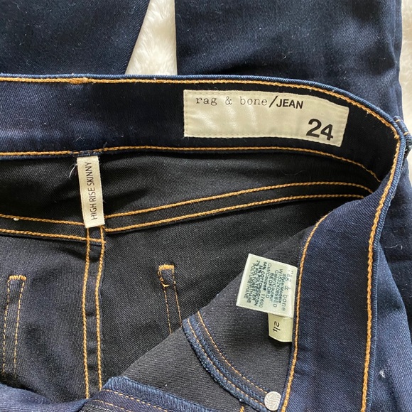 Rag & Bone High Rise Skinny Jeans - Picture 3 of 9